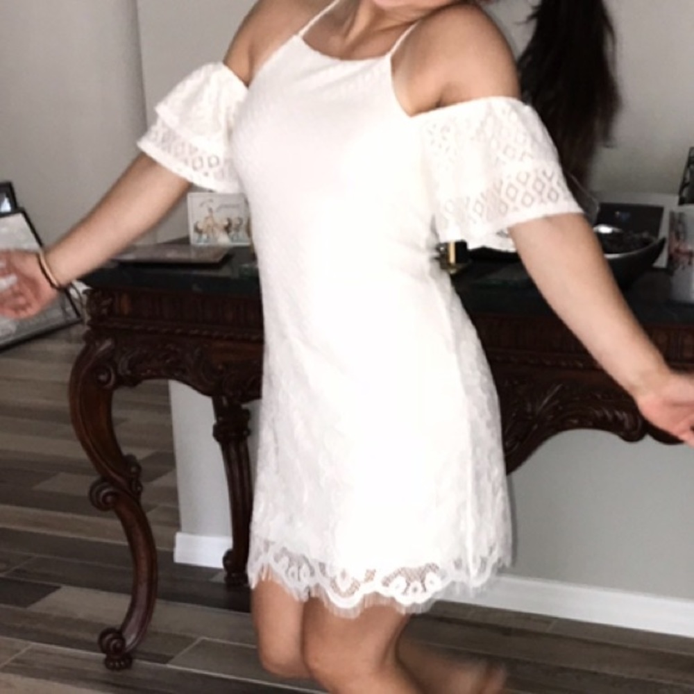 Speechless Crochet Dress NWT Cream Small